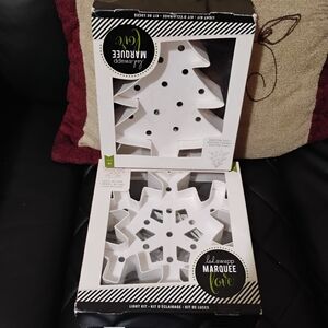 NWT BUNDLE OF 2 CHRISTMAS DIY MARQUEE KIT